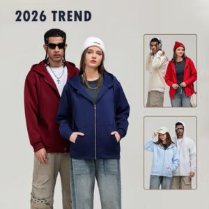 Custom Heavyweight Double Zip Hoodie | Sampling